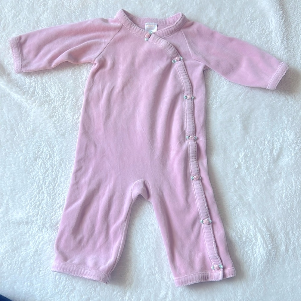 Vintage Gymboree velvet 6-12 month baby girl one piece